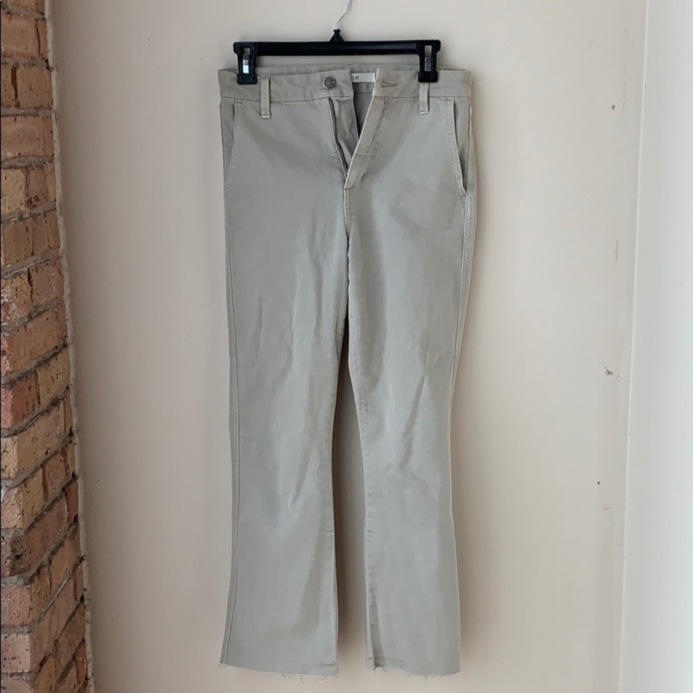 Joe’s Jeans “Slim Kick” Trouser in “Egret” Gray 25